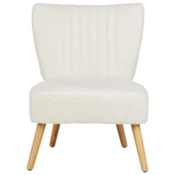 VAASA - Fauteuil - Wit - Polyester -Meubelwinkel 50ebf9f59bfc43beb2fe8bcfbfbac109