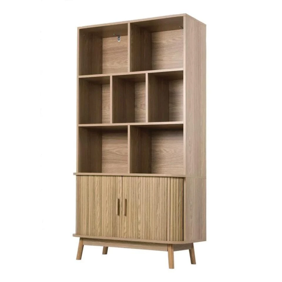 CALICOSY - Boekenkast ERNEST - Licht Hout - 157,5x80x40 Cm 12 CALICOSY - Boekenkast ERNEST - Licht Hout - 157,5x80x40 Cm - Afbeelding 10