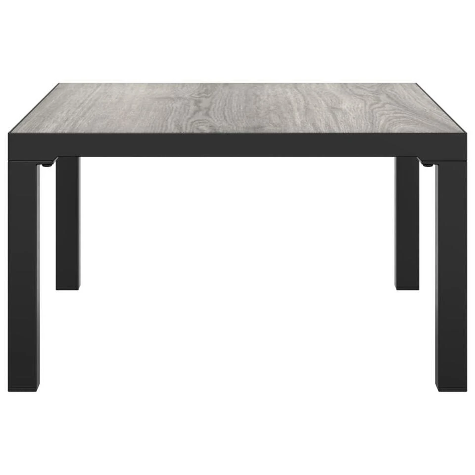 VidaXL - Tuintafel - Grijs - DPC En Staal - 55 X 55 X 31 Cm 5 VidaXL - Tuintafel - Grijs - DPC En Staal - 55 X 55 X 31 Cm - Afbeelding 3