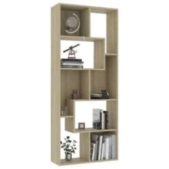 VidaXL Boekenkast 67x24x161 Cm Spaanplaat Sonoma Eikenkleurig -Meubelwinkel 5343153a42fe4638b520055b281761b3