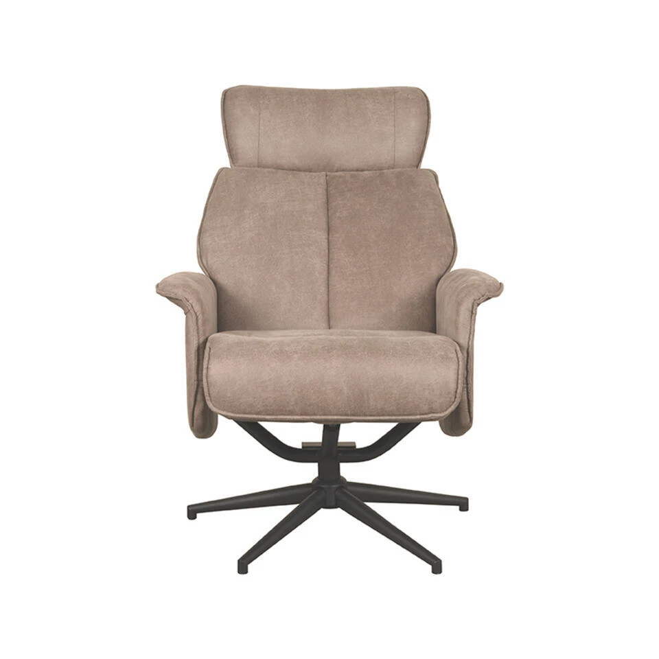 LABEL51 Fauteuil Verdal - Taupe - Micro Suede - 79x77x109 Cm 6 LABEL51 Fauteuil Verdal - Taupe - Micro Suede - 79x77x109 Cm - Afbeelding 4