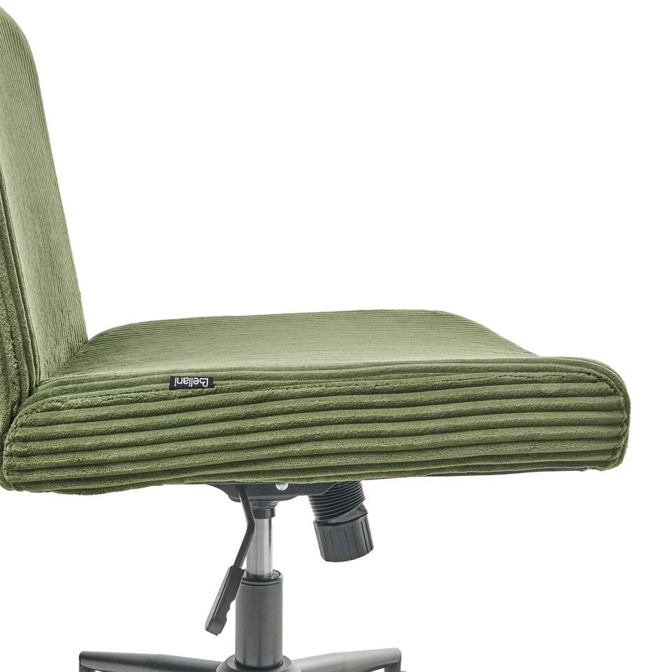 GEDDES - Bureaustoel - Groen - Corduroy 12 GEDDES - Bureaustoel - Groen - Corduroy - Afbeelding 10