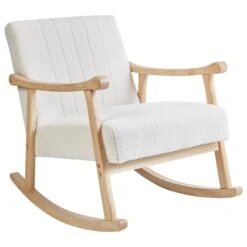 LEKNES - Schommelstoel - Gebroken Wit - Bouclé 16 LEKNES - Schommelstoel - Gebroken Wit - Bouclé -Meubelwinkel 561eac08617d475c8a77a00ff71c2b3e