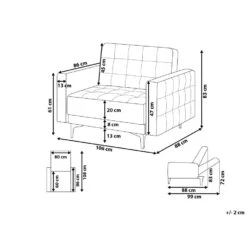 Beliani Fauteuil ABERDEEN - Paars Polyester -Meubelwinkel 568331e3862b4131a99023ffb510c6bb