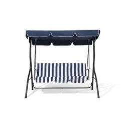 Beliani Schommelbank CHAPLIN - Blauw Staal 8 Beliani Schommelbank CHAPLIN - Blauw Staal -Meubelwinkel 56af0e318546486889a3f3c516276658