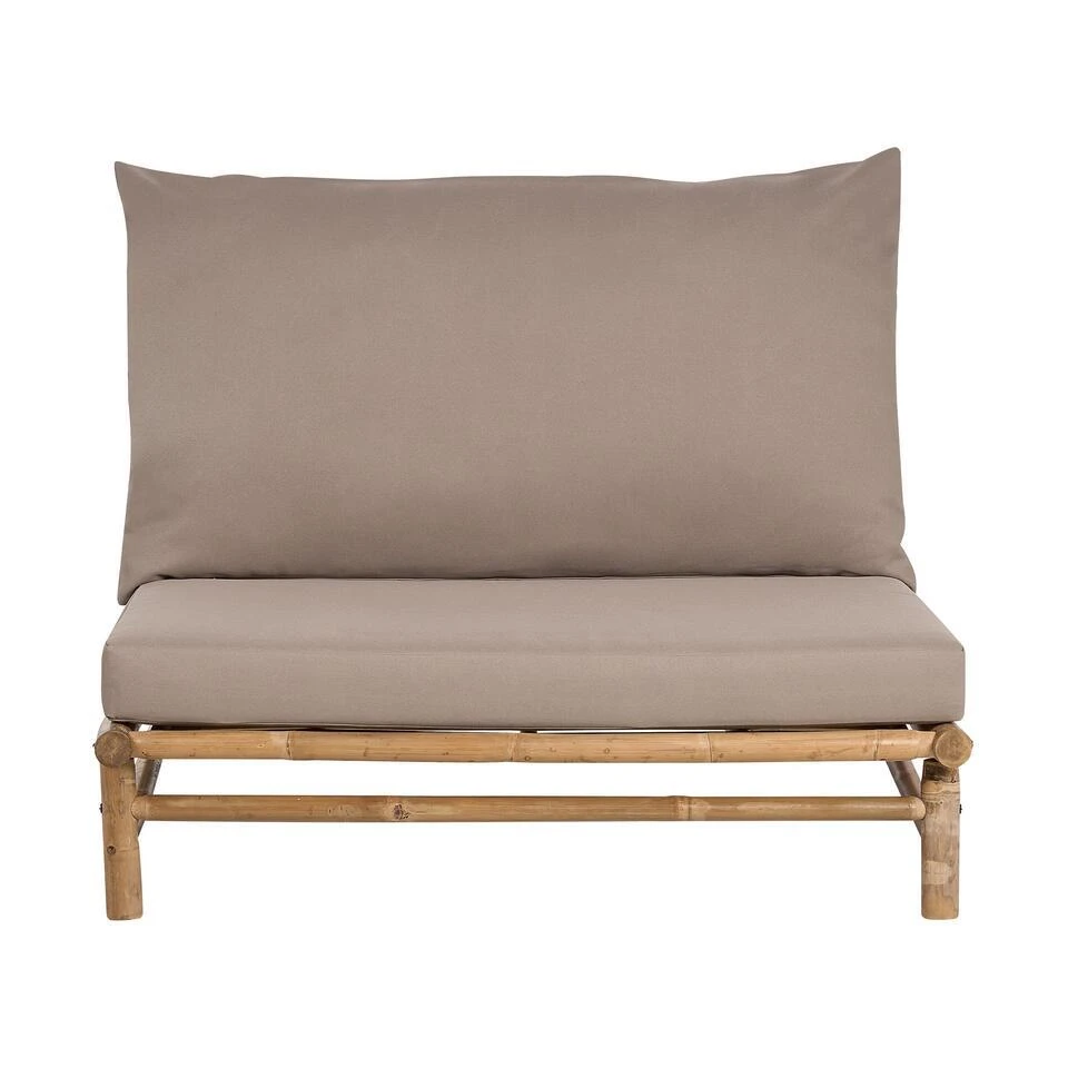 TODI - Loungeset Voor 2 - Lichthout/Taupe- Bamboe 8 TODI - Loungeset Voor 2 - Lichthout/Taupe- Bamboe - Afbeelding 6
