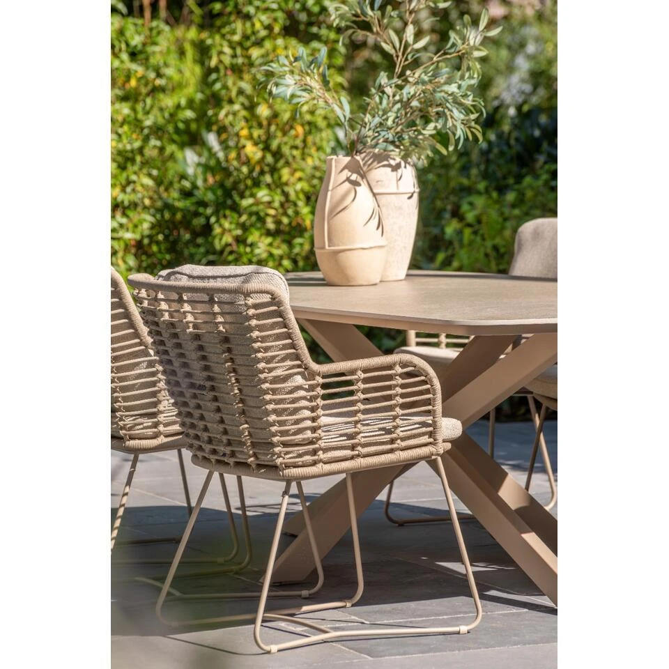 4-Seasons Fabrice Tuinstoel - Antraciet (1 Stuk) 6 4-Seasons Fabrice Tuinstoel - Antraciet (1 Stuk) - Afbeelding 4