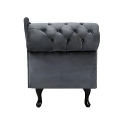 NIMES - Chaise Longue - Grijs - Linkerzijde - Fluweel -Meubelwinkel 5af9efab510f4063b1ec4cbb2e0bd876
