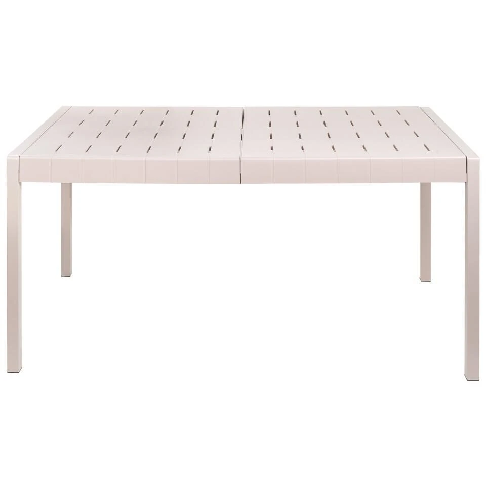 BARTICA - Tuintafel - Beige - 154 X 84 Cm - Synthetisch Materiaal 7 BARTICA - Tuintafel - Beige - 154 X 84 Cm - Synthetisch Materiaal - Afbeelding 5