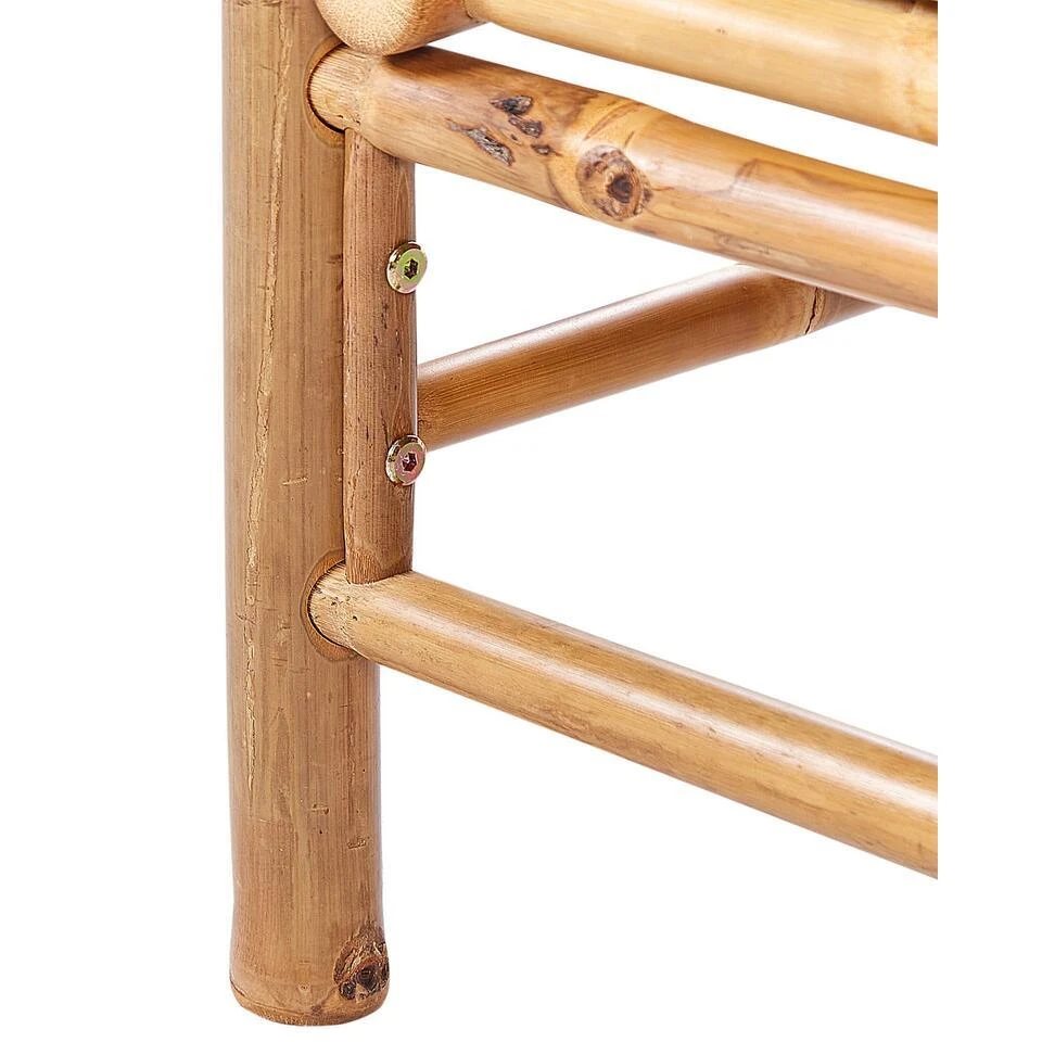 CERRETO - Ottomaan - Taupe - Bamboe 8 CERRETO - Ottomaan - Taupe - Bamboe - Afbeelding 6