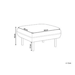TONSBERG - Ottomaan - Lichtbeige - Polyester -Meubelwinkel 5cf7ec17c42a47078505556b06bc69b1