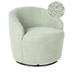 DAVIK - Fauteuil - Lichtgroen - Bouclé 9 DAVIK - Fauteuil - Lichtgroen - Bouclé -Meubelwinkel 5dd9c2b6d0884da2b8a5bbd92a9192b7
