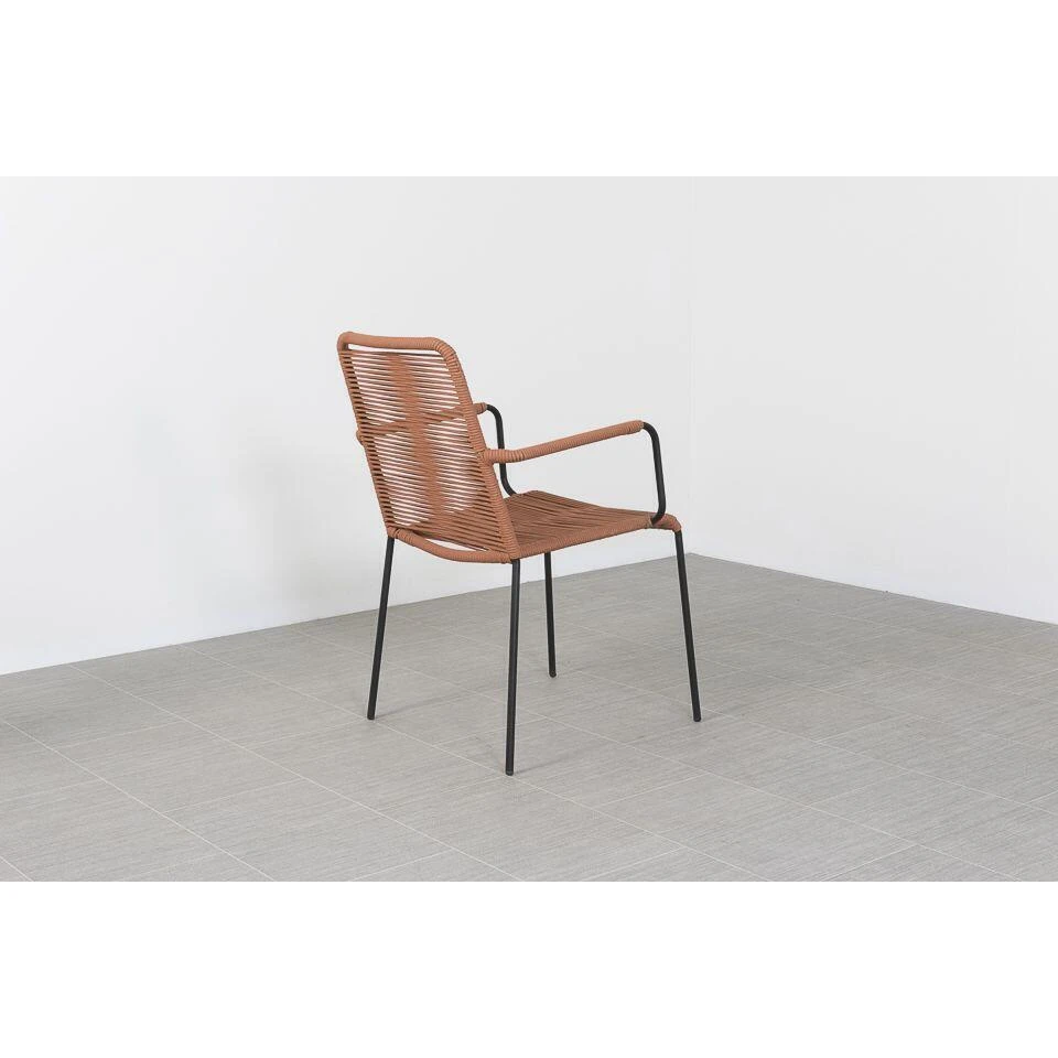 VDG Set Van 6 - Denver Rope Stapelbare Stoel - Terracotta 9 VDG Set Van 6 - Denver Rope Stapelbare Stoel - Terracotta - Afbeelding 7