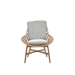 Castello Lounge Fauteuil - Light Teak Look - Natural Rotan-merino Sand -Meubelwinkel 5e9a25165ebe4917b84e6d708308a167