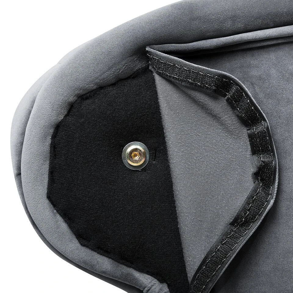 NIMES - Chaise Longue - Grijs - Rechterzijde - Fluweel 14 NIMES - Chaise Longue - Grijs - Rechterzijde - Fluweel - Afbeelding 12