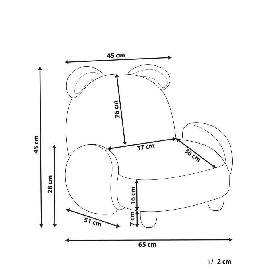 KANNA - Kinderstoel - Wit - Nepbont 5 KANNA - Kinderstoel - Wit - Nepbont - Afbeelding 3