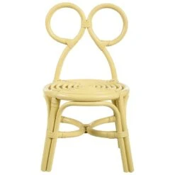 MIRTIA - Kinderstoel - Geel - Rotan -Meubelwinkel 5f36787515ad48a69d27447abe8282ef