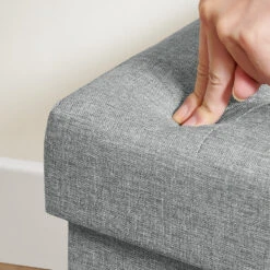 Poef - Opvouwbaar - Met Poten - Stof - 38 Cm - Lichtgrijs 20 Poef - Opvouwbaar - Met Poten - Stof - 38 Cm - Lichtgrijs -Meubelwinkel 6008083c8fbc4c6e9fe00ae0bbff0b72