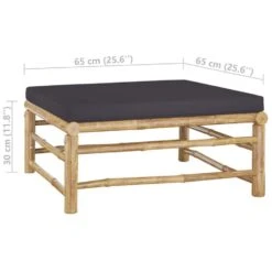 VidaXL - Loungeset - Donkergrijze - Bamboe - 3 Stuks - Met Kussens -Meubelwinkel 63754380cdc14db1a437ab4bb6d5fb4a