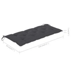 VidaXL - Tuinbank Inklapbaar Met Antraciet Kussen - Bamboe - 118x38x45 Cm 21 VidaXL - Tuinbank Inklapbaar Met Antraciet Kussen - Bamboe - 118x38x45 Cm -Meubelwinkel 664567feb29c47f5863525de0e366be3