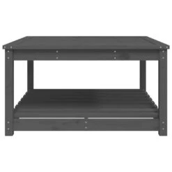 VidaXL - Tuintafel Met Opbergruimte - Grijs - Grenenhout - 82,5x82,5x45 Cm -Meubelwinkel 667ae42faa524db8aba6853ef0660b6a