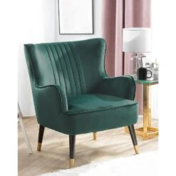 VARBERG - Fauteuil - Groen - Fluweel 12 VARBERG - Fauteuil - Groen - Fluweel -Meubelwinkel 68b18b0181874b01bbc61b4ddc2c4da9