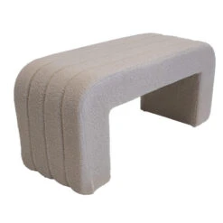 Halbankje Taupe Bouclé - 99x38x46cm - Sera 12 Halbankje Taupe Bouclé - 99x38x46cm - Sera -Meubelwinkel 69a3a6a1b0674ab3a773426d15b1f572