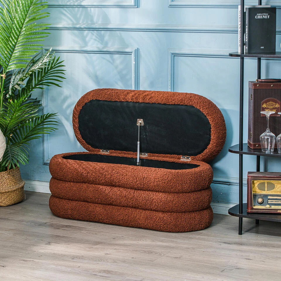 Bank Met Opbergruimte In Terracotta Lussen 5 Bank Met Opbergruimte In Terracotta Lussen - Afbeelding 3