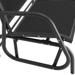 Tectake Schommelbank Greta 2-zitter 121x72x86,5cm, Zwart -Meubelwinkel 6d97291d16bc4d6f9a08ac36c79e1051