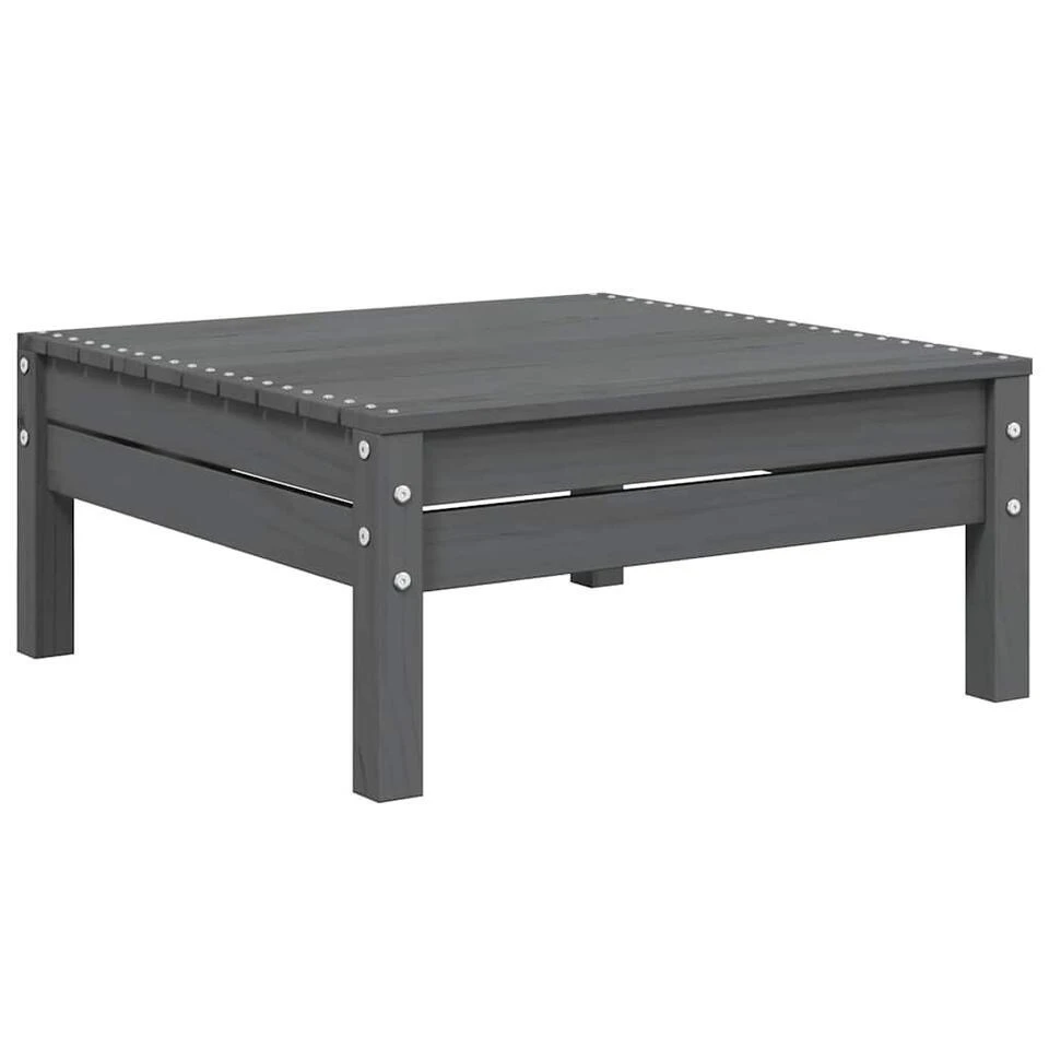 VidaXL - Loungeset - Grijs - Grenenhout - 3 Stuks - Met Kussens 9 VidaXL - Loungeset - Grijs - Grenenhout - 3 Stuks - Met Kussens - Afbeelding 7