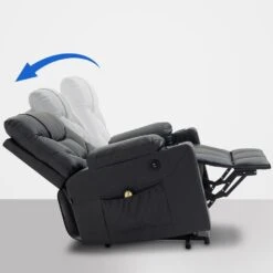 CLP Fauteuil Andover Zwart Frame - Echt Leer - Zwart -Meubelwinkel 6f89652eddb447118c2703afaff452ff