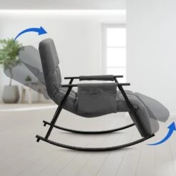 CLP Schommelstoel Cathy Stof - Donkergrijs 12 CLP Schommelstoel Cathy Stof - Donkergrijs -Meubelwinkel 702ef31eacfb4badb6195ff50d4a8099