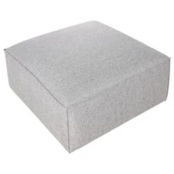 BRANDE - Ottomaan - Grijs - Polyester -Meubelwinkel 709e9c3c6a87403b901410cf4ccb043c