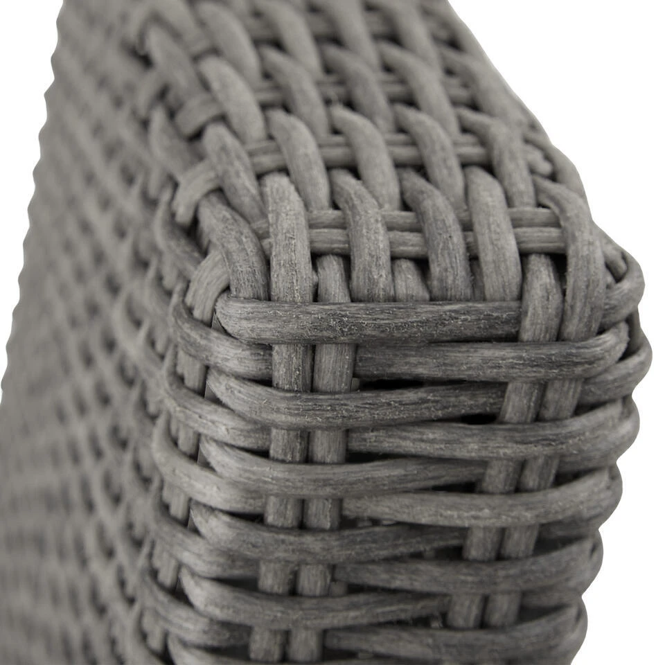 Tectake Wicker Bartafel Kutina Met 4 Stoelen Latina, Grijs 13 Tectake Wicker Bartafel Kutina Met 4 Stoelen Latina, Grijs - Afbeelding 11