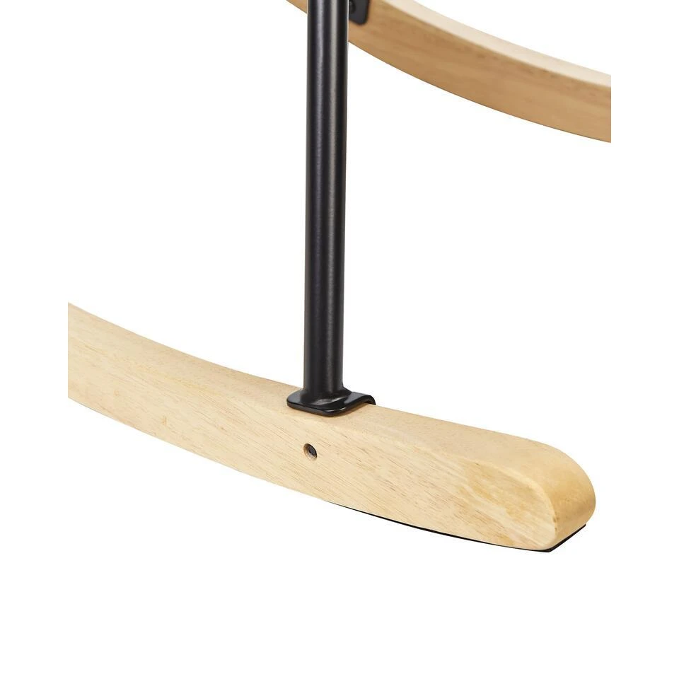 OULU - Schommelstoel - Roze - Polyester 9 OULU - Schommelstoel - Roze - Polyester - Afbeelding 7