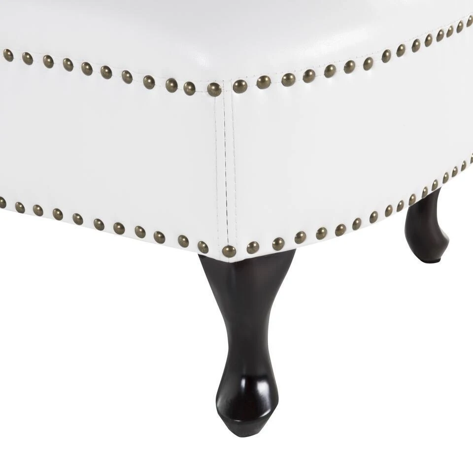 NIMES - Chaise Longue - Wit - Rechterzijde - Kunstleer 12 NIMES - Chaise Longue - Wit - Rechterzijde - Kunstleer - Afbeelding 10