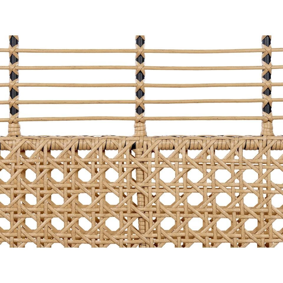 PRATELLO - Tweezitsbank - Natuurlijk - PE Rotan 9 PRATELLO - Tweezitsbank - Natuurlijk - PE Rotan - Afbeelding 7