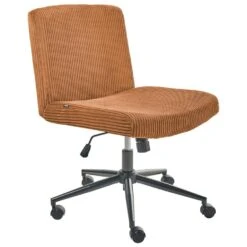 GEDDES - Bureaustoel - Goudbruin - Corduroy -Meubelwinkel 75662313ddfe4429bc311d9be9415dd9