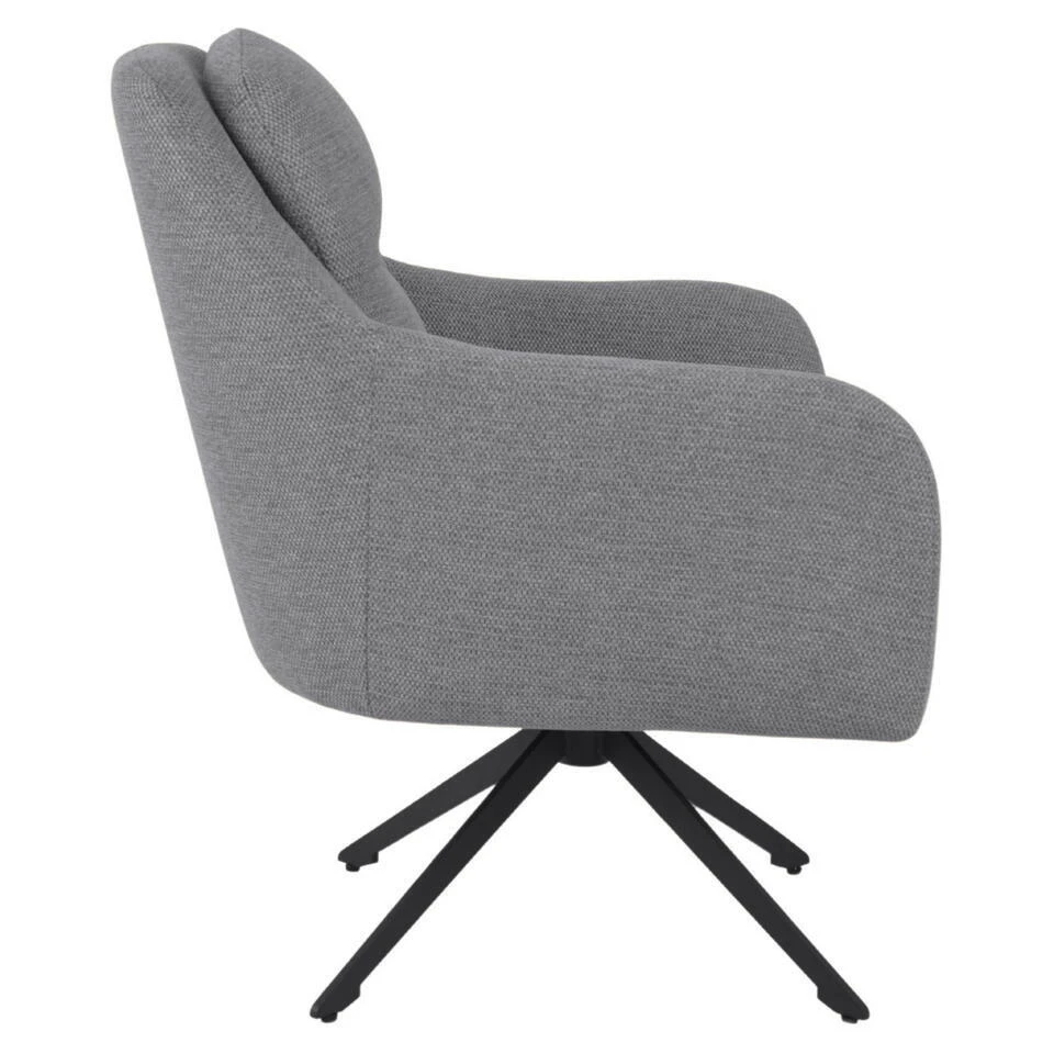 Fauteuil Draaibaar - Stof Taupe - 75x70x85cm - Matthias 5 Fauteuil Draaibaar - Stof Taupe - 75x70x85cm - Matthias - Afbeelding 3