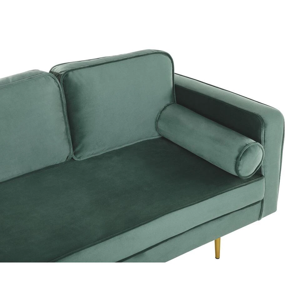 MIRAMAS - Chaise Longue - Groen - Rechterzijde - Fluweel 8 MIRAMAS - Chaise Longue - Groen - Rechterzijde - Fluweel - Afbeelding 6