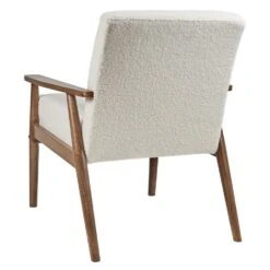 ESRUM - Fauteuil - Gebroken Wit - Bouclé/Donker Hout 15 ESRUM - Fauteuil - Gebroken Wit - Bouclé/Donker Hout -Meubelwinkel 7844529d92044b399a038db76a855a1f
