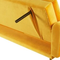 VETTRE - Slaapbank 3-zits - Geel - Fluweel -Meubelwinkel 790863ea87a44eabac3dbe8da8d1c969