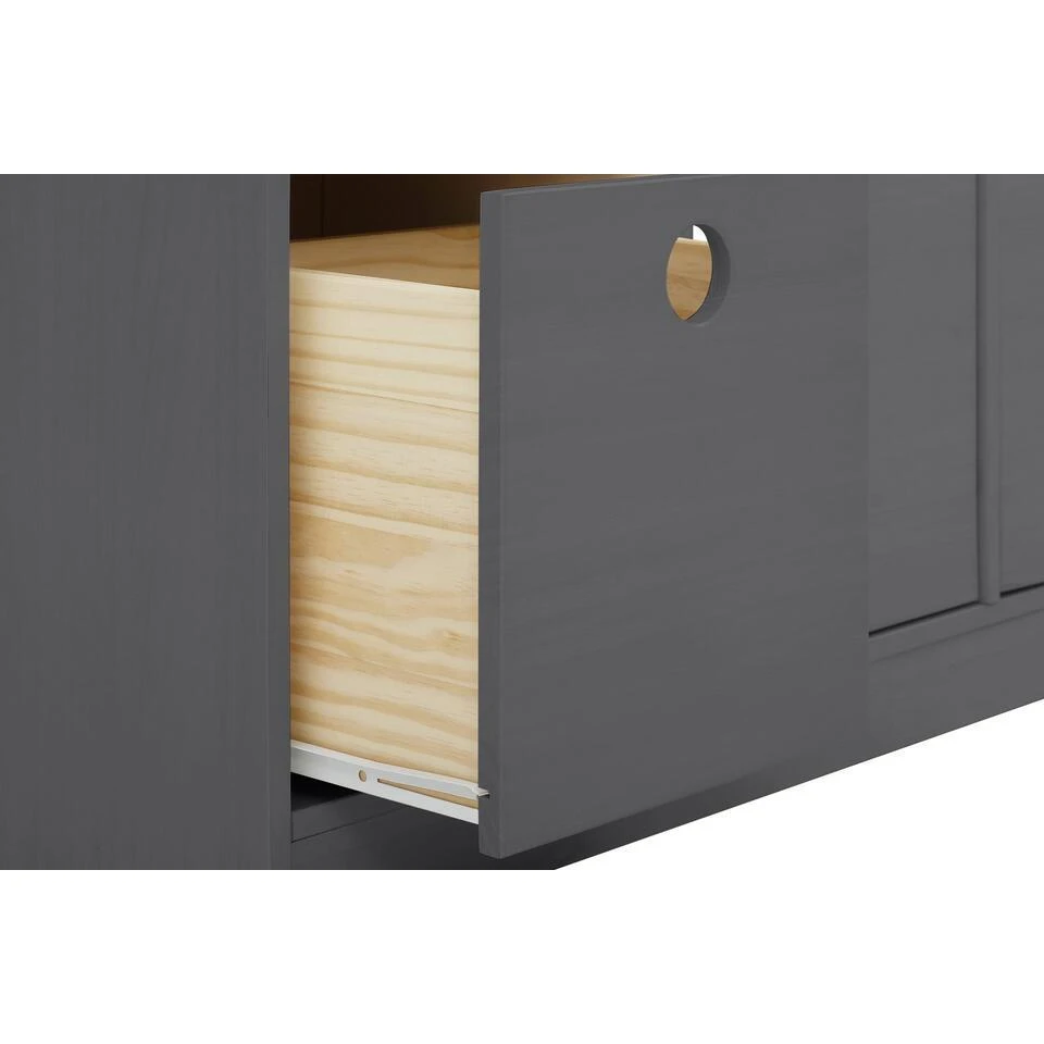 Alpi - Boekenkast Met 4 Laden In Grijs Grenen 7 Alpi - Boekenkast Met 4 Laden In Grijs Grenen - Afbeelding 5