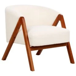 SKEI - Fauteuil - Wit - Bouclé -Meubelwinkel 7c07566311ca4d719385f4653fc56ea0