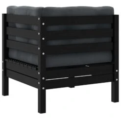 VidaXL - Tuinhoekbank - Zwart - Grenenhout - Met Kussens -Meubelwinkel 7ca8ba82bb5a4b1486ac8f47b20d34c4