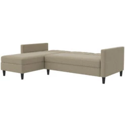 Hartford - 3-zits Hoekslaapbank In Cappuchino Stof -Meubelwinkel 7dd788255620453b9a3ef1f29f32516b