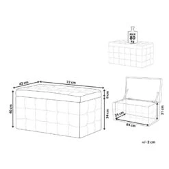 MICHIGAN - Ottomaan - Roze - Fluweel -Meubelwinkel 7e1e85fbf86a43979c4717e5445039f6