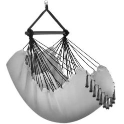 Tectake Hangstoel Malika, Boho-stijl, Draagkracht 150kg, Grijs -Meubelwinkel 7e1f6e396c79485bafd83279606ba0f0