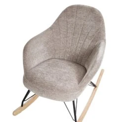 SKALE - Schommelstoel - Taupe - Polyester -Meubelwinkel 7f5fe7fc51024f33bba4143baee8b9eb