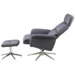 Relaxfauteuil Corsas - Stof - Donkergrijs (incl. Voetenbank) 11 Relaxfauteuil Corsas - Stof - Donkergrijs (incl. Voetenbank) -Meubelwinkel 81004318 0103